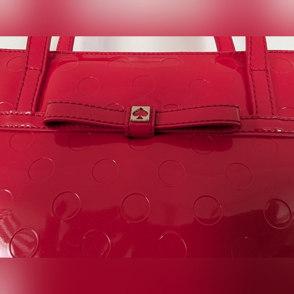 Kate Spade Camellia Street Polyvinyl Shiny Red Tote bag - Picture 5 of 14